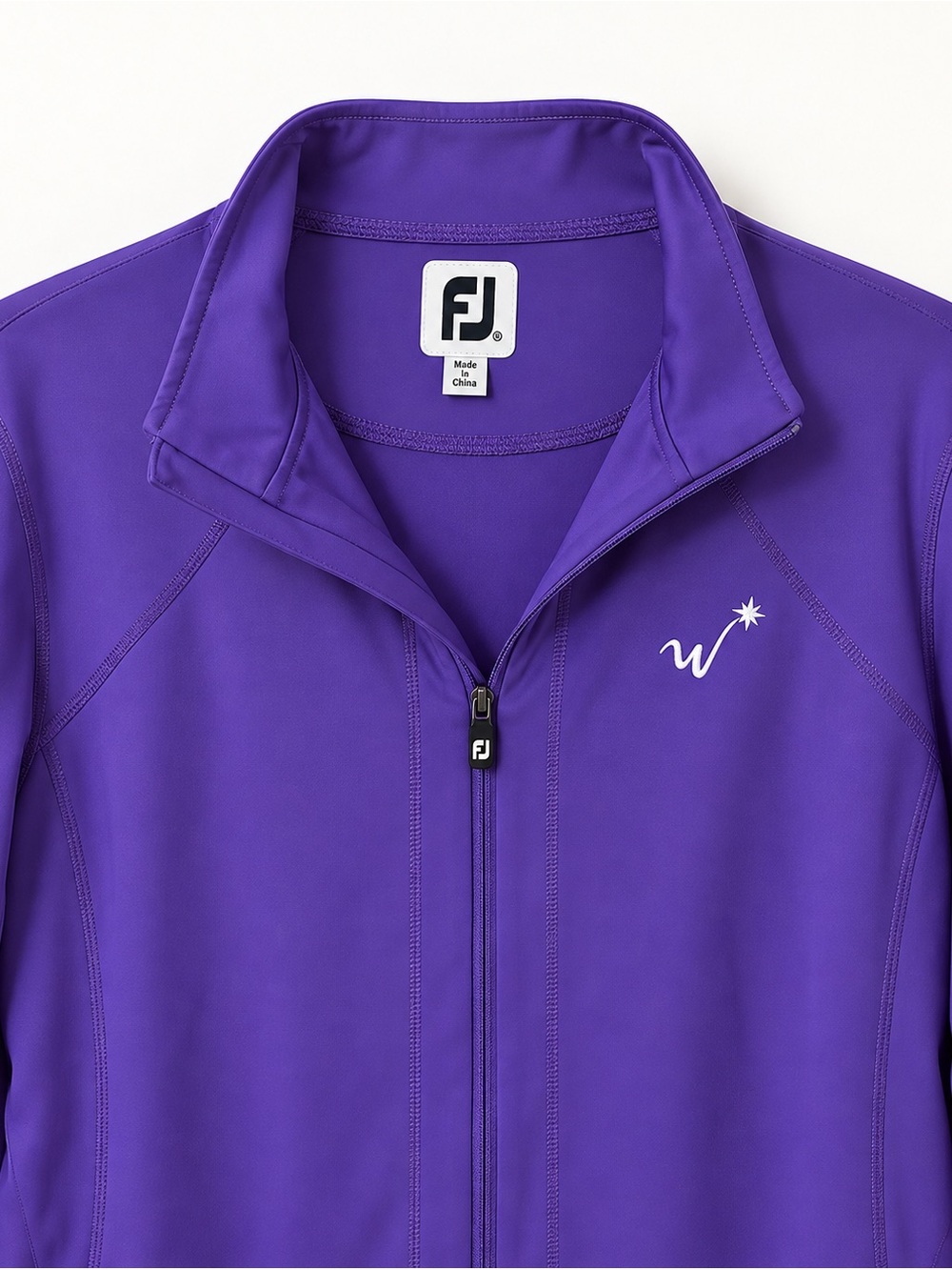 FootJoy Women's Vibrant Purple Zip-Front Bomber Jacket